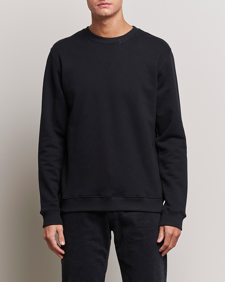 Herre | Gensere | Dondup | Logo Crew Neck Sweatshirt Black
