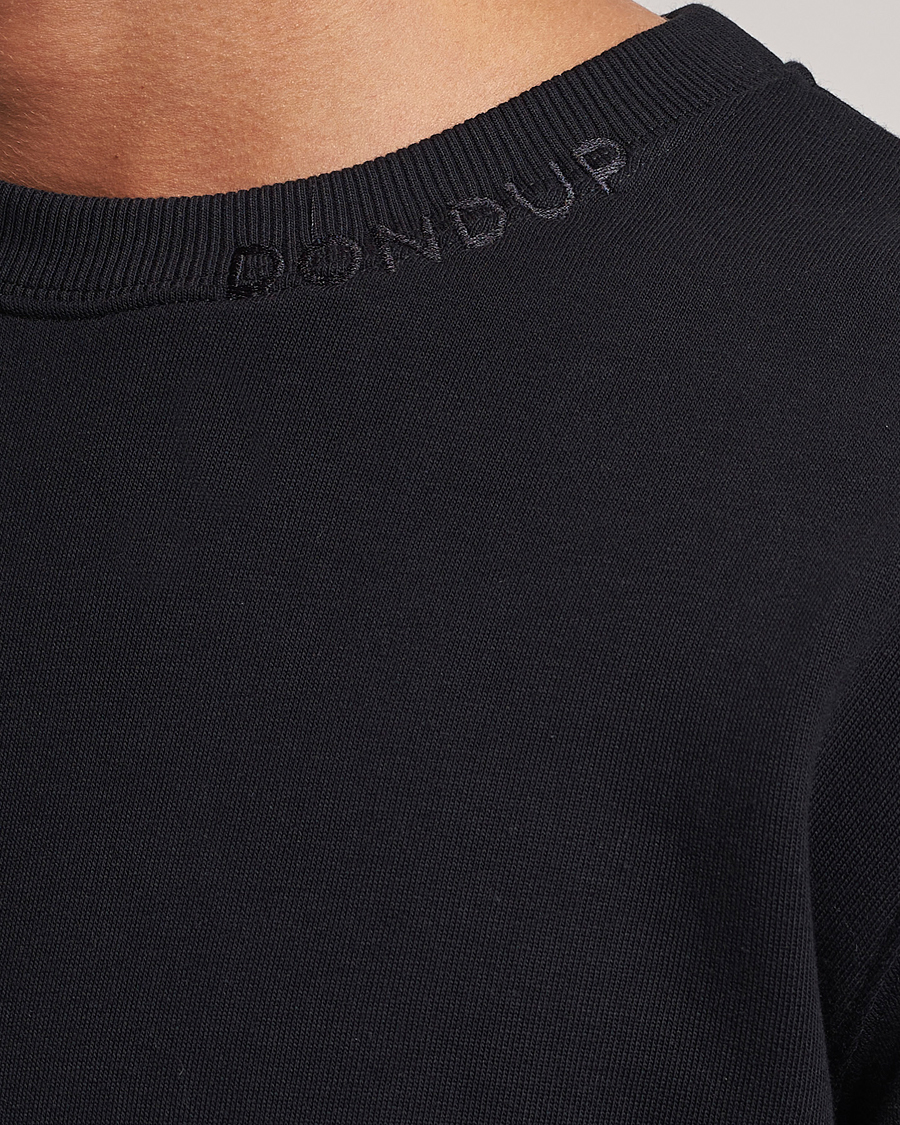 Herre | Gensere | Dondup | Logo Crew Neck Sweatshirt Black