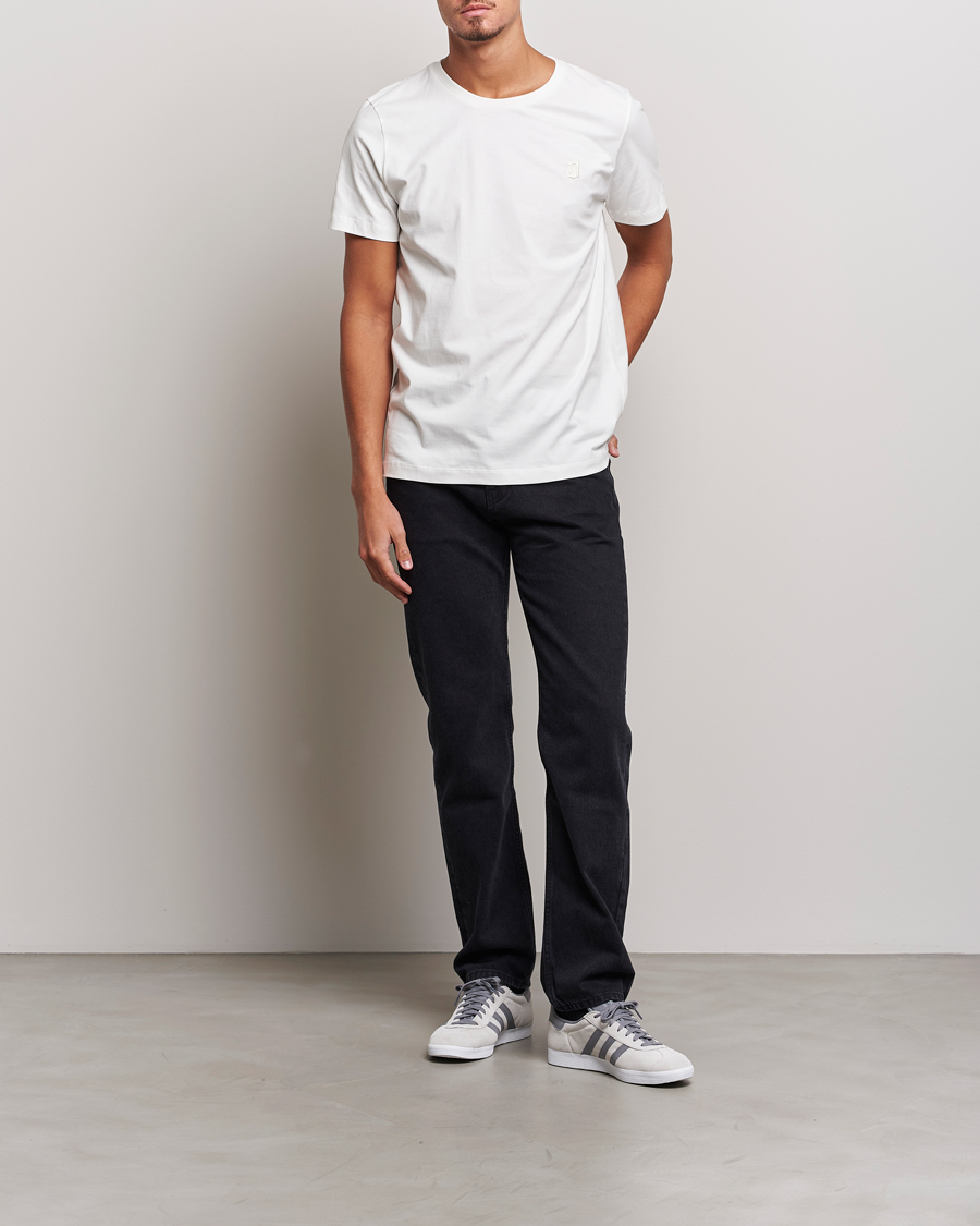 Herre | T-Shirts | Dondup | Logo Crew Neck T-Shirt Off White