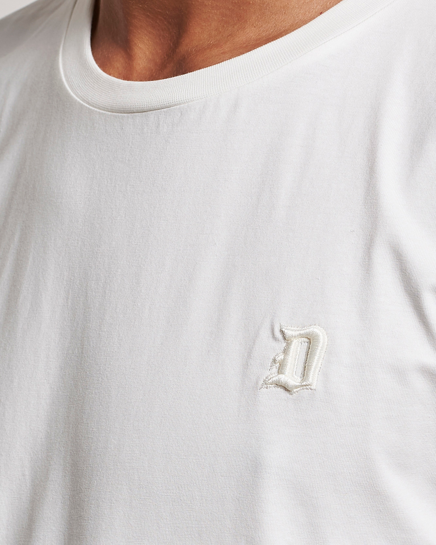 Herre | T-Shirts | Dondup | Logo Crew Neck T-Shirt Off White