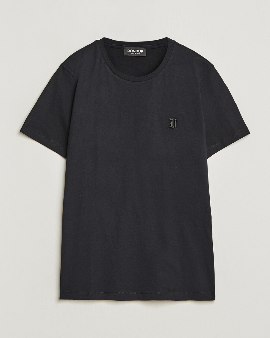 Herre | T-Shirts | Dondup | Logo Crew Neck T-Shirt Black