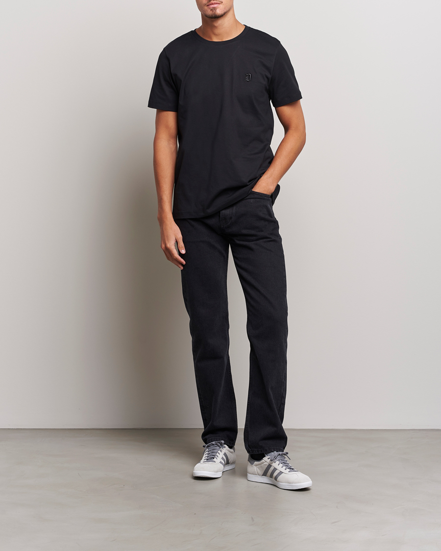 Herre | T-Shirts | Dondup | Logo Crew Neck T-Shirt Black