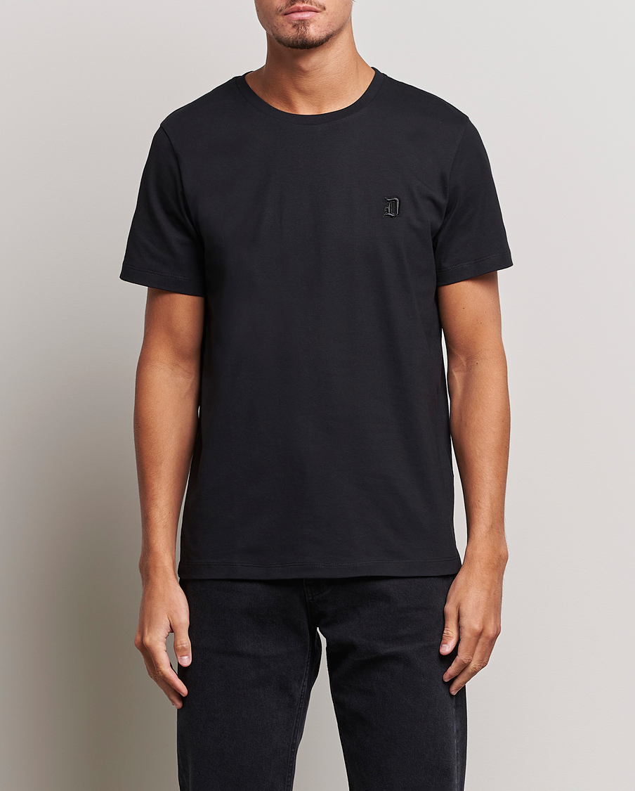 Herre | T-Shirts | Dondup | Logo Crew Neck T-Shirt Black