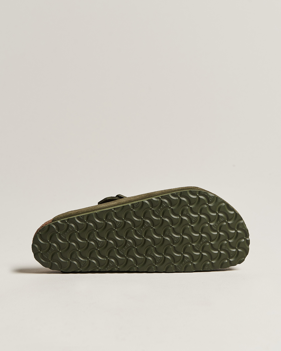 Herre | BIRKENSTOCK Boston Classic Footbed Thyme Green Suede | BIRKENSTOCK | Boston Classic Footbed Thyme Green Suede