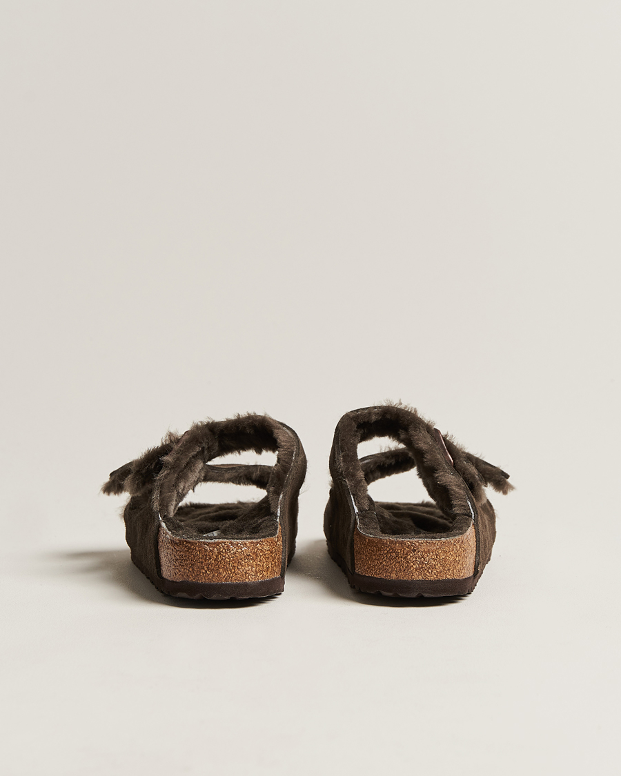 Herre | Sandaler og tøfler | BIRKENSTOCK | Arizona Classic Footbed Shearling Mocha Suede