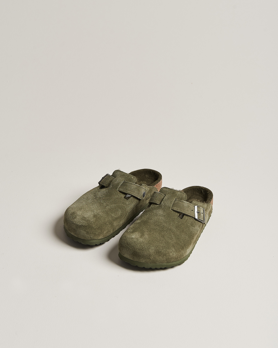 Herre | Sko | BIRKENSTOCK | Boston Shearling Thyme Suede