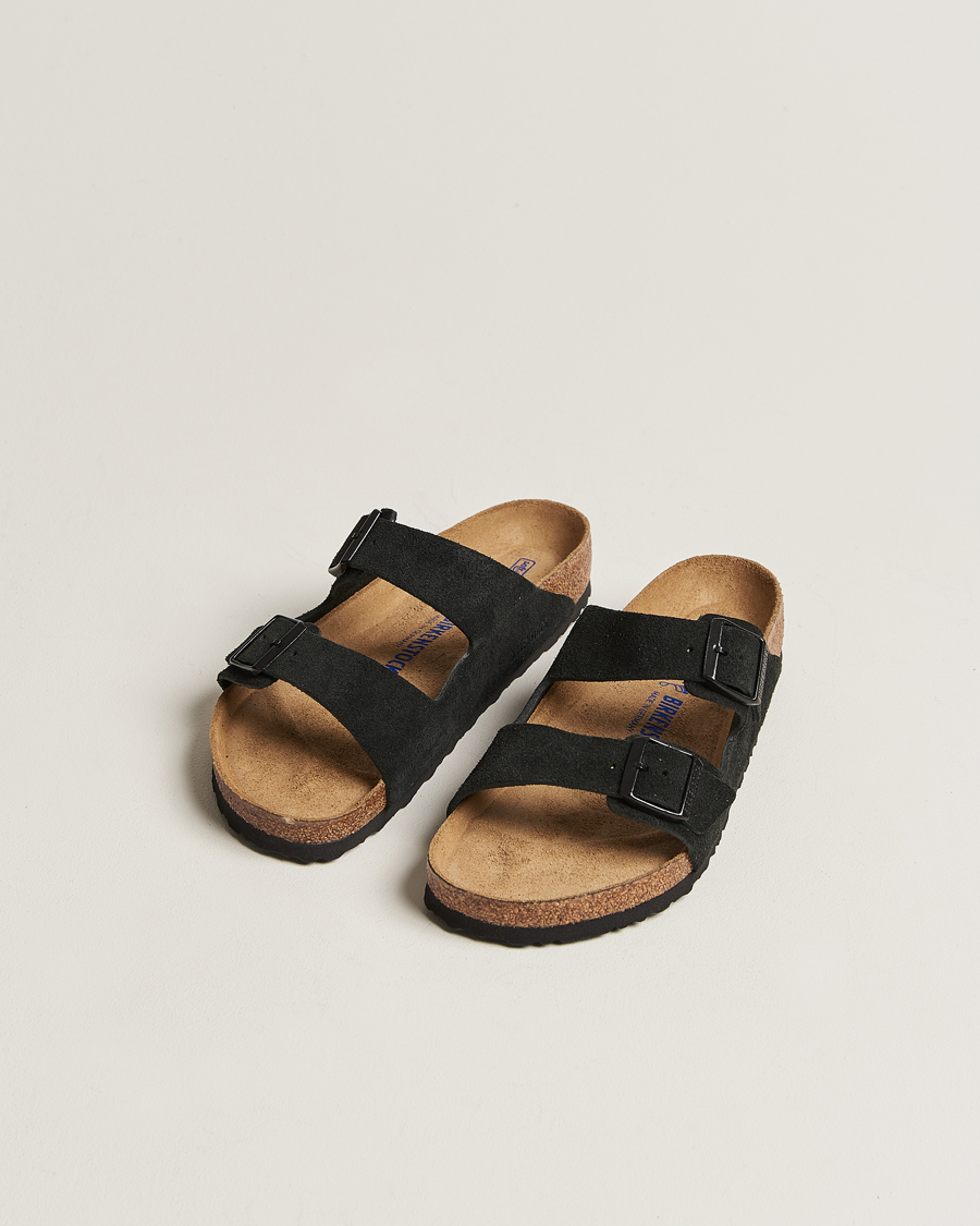 Men | Sandals & Slides | BIRKENSTOCK | Arizona Soft Footbed Black Suede