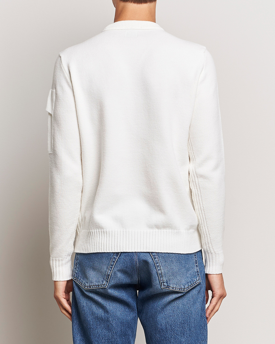 Herre | Gensere | C.P. Company | Metropolis Knitted Wool Crew Neck White