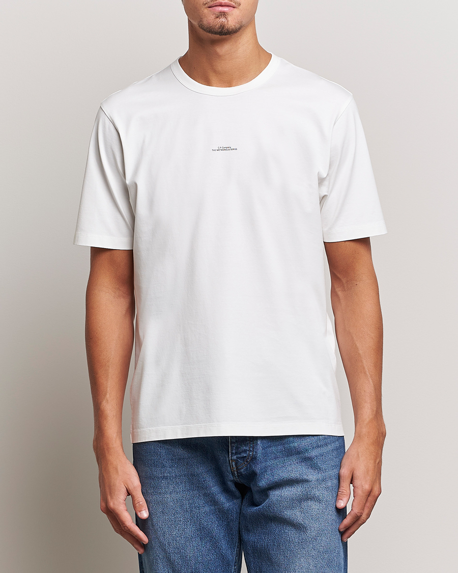 Herre | Hvite t-shirts | C.P. Company | Metropolis Mercerized Jersey T-Shirts White