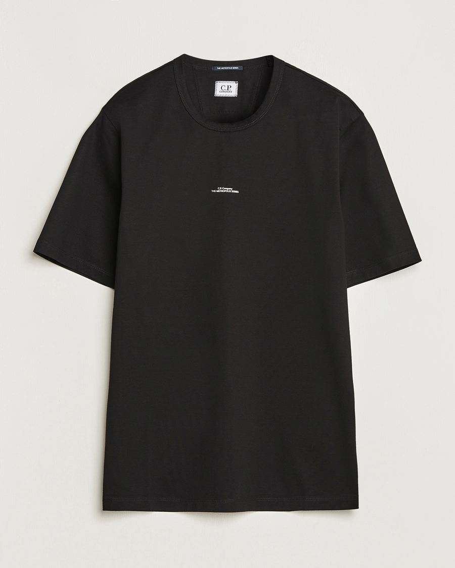 Herre | T-Shirts | C.P. Company | Metropolis Mercerized Jersey T-Shirts Black