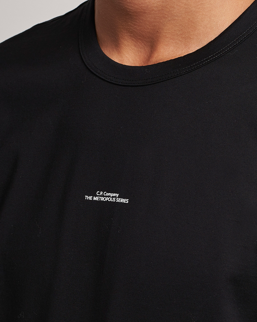 Herre | T-Shirts | C.P. Company | Metropolis Mercerized Jersey T-Shirts Black