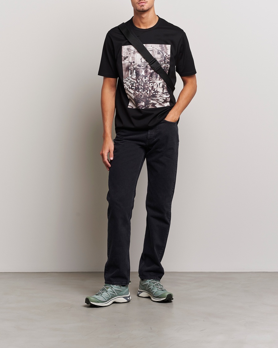 Herre | T-Shirts | C.P. Company | Metropolis Mercerized Jersey Logo T-Shirts Black