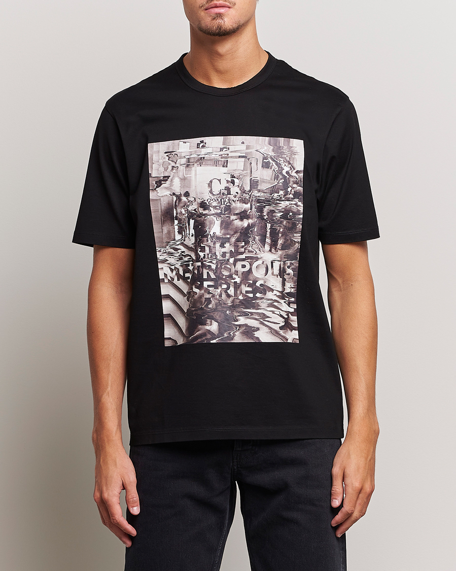 Herre |  | C.P. Company | Metropolis Mercerized Jersey Logo T-Shirts Black
