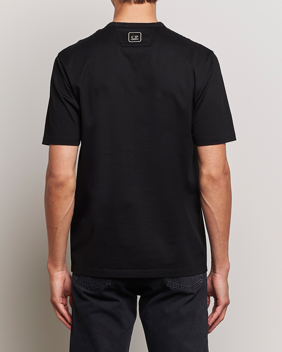 Herre | T-Shirts | C.P. Company | Metropolis Mercerized Jersey Logo T-Shirts Black