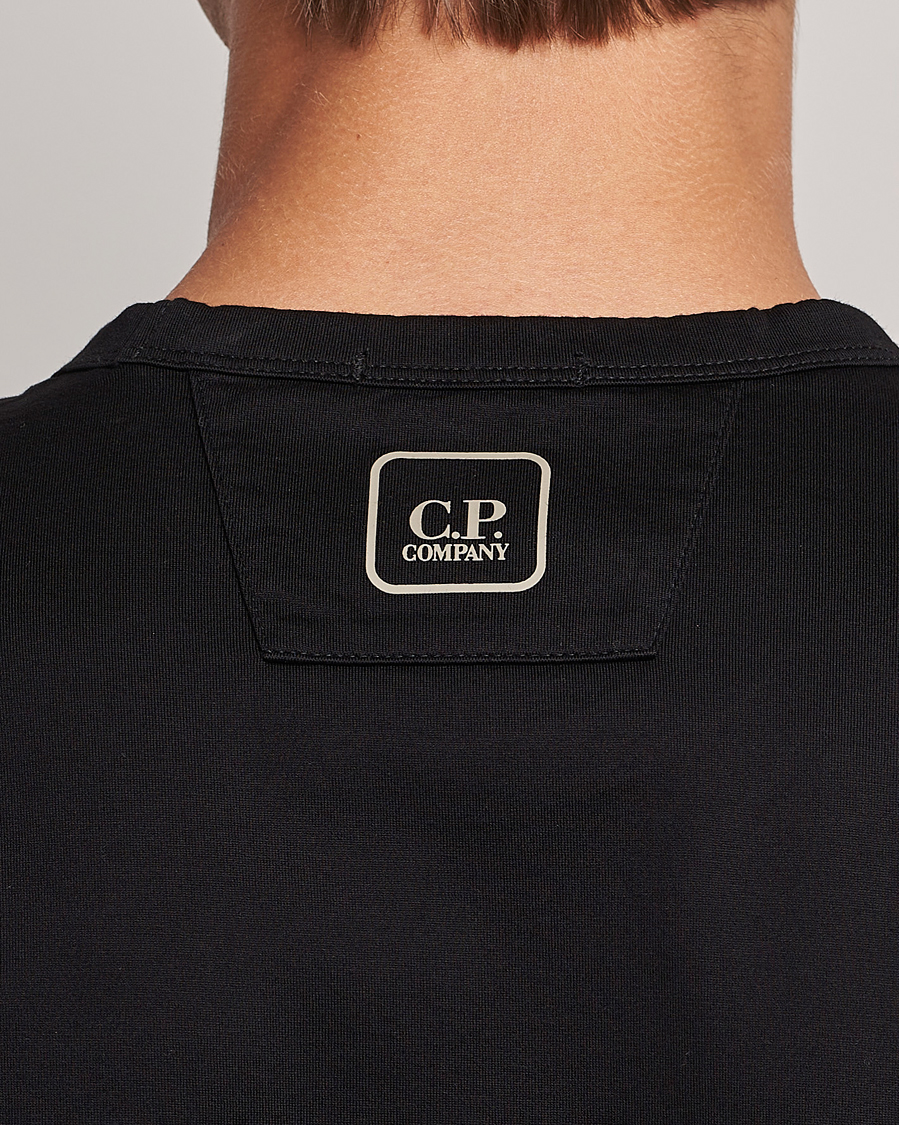 Herre | T-Shirts | C.P. Company | Metropolis Mercerized Jersey Logo T-Shirts Black