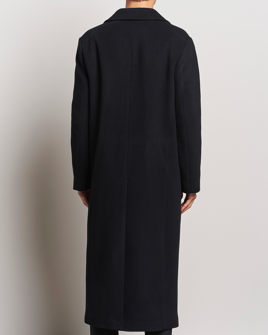 Herre | Jakker | Filippa K | Double Breasted Wool Coat Black