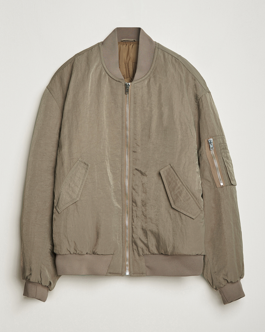 Herre | Jakker | Filippa K | Crinkled Bomber Jacket Nougat