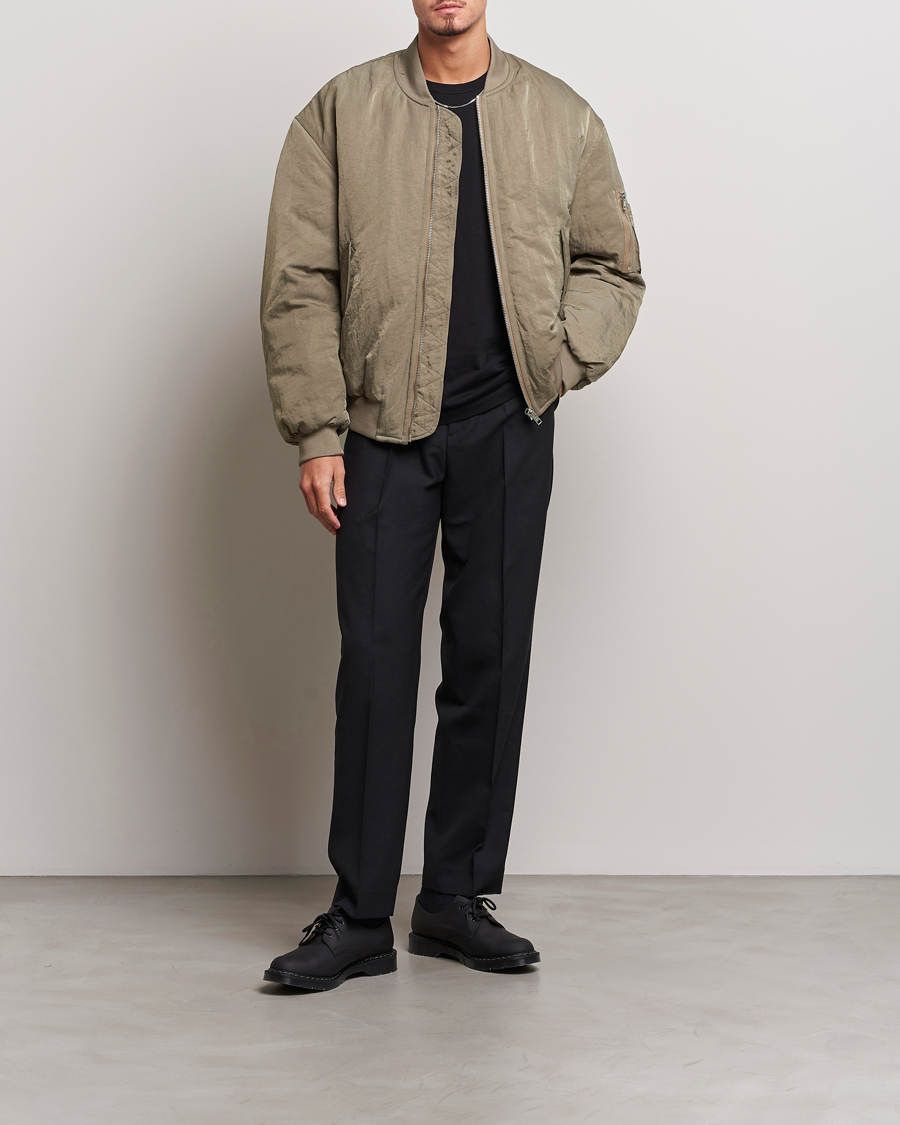 Herre | Jakker | Filippa K | Crinkled Bomber Jacket Nougat