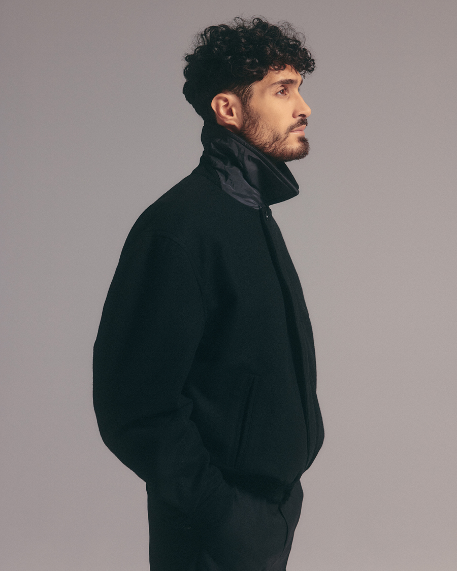 Herre | Jakker | Filippa K | Wool Bomber Jacket Black