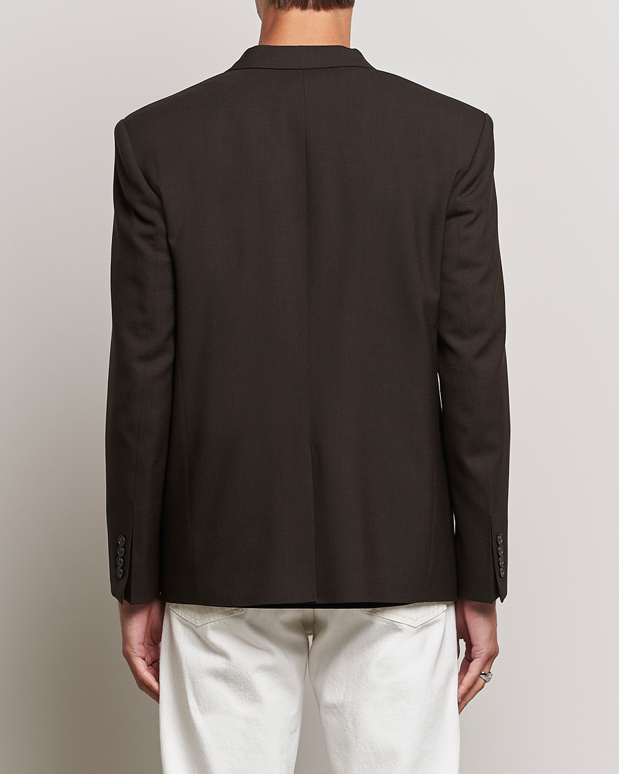 Herre | Ullblazer | Filippa K | Boxy Wool Double Breasted Blazer Dark Chocolate