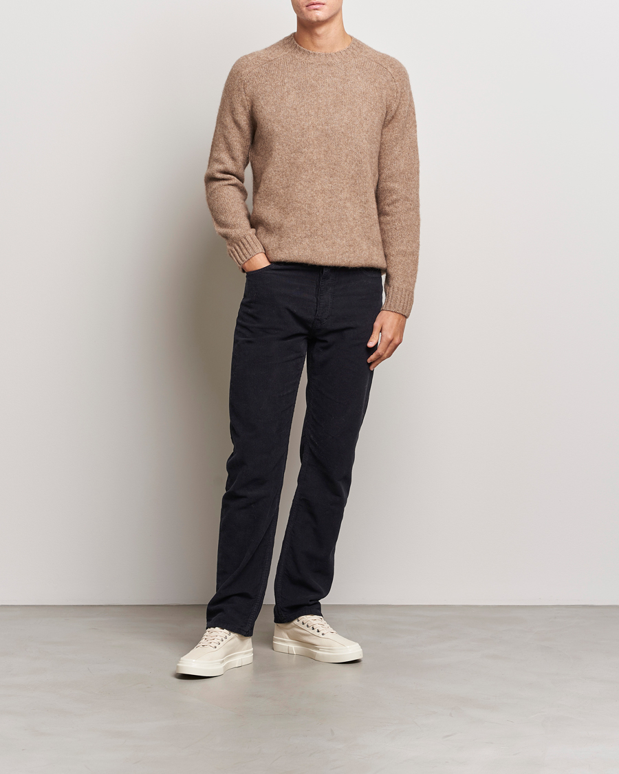 Herre | Bukser | Filippa K | Straight Fit Garment Dyed Corduroy Pants Black