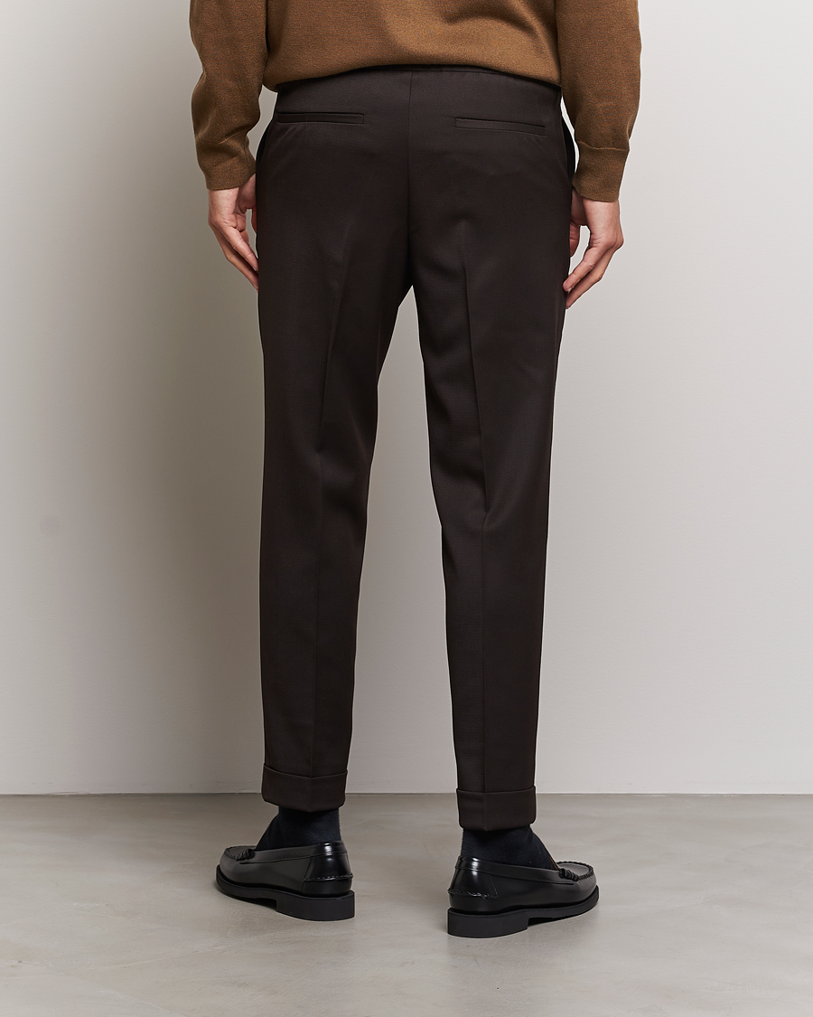 Herre | Bukser | Filippa K | Terry Wool Trousers Dark Brown