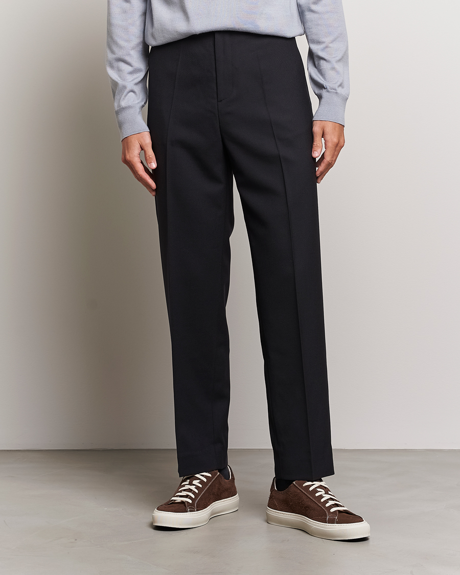 Herre | Penbukser | Filippa K | Mateo Wool Trousers Black