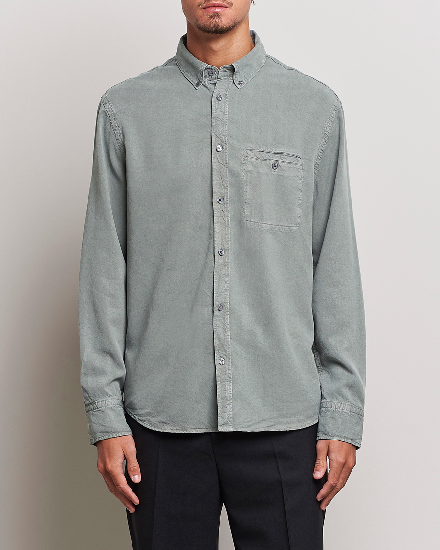 Herre | Skjorter | Filippa K | Zachary Tencel Shirt Smoke Green