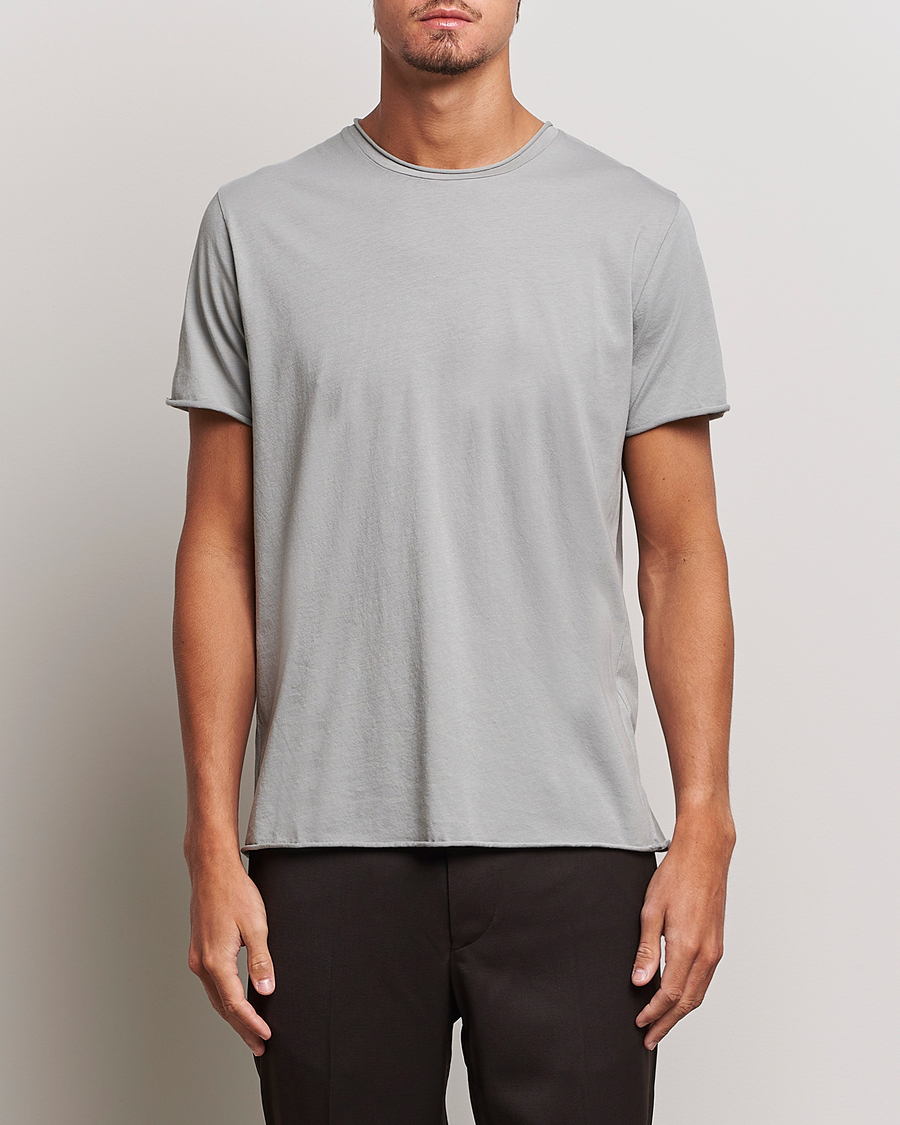 Herre | T-Shirts | Filippa K | Roll Neck T-Shirt Feather Grey