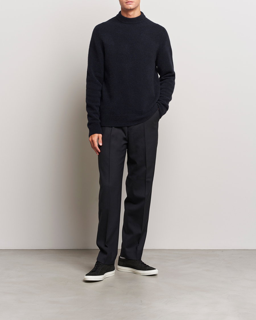 Herre | Gensere | Filippa K | Johannes Yak Knitted Sweater Dark Navy