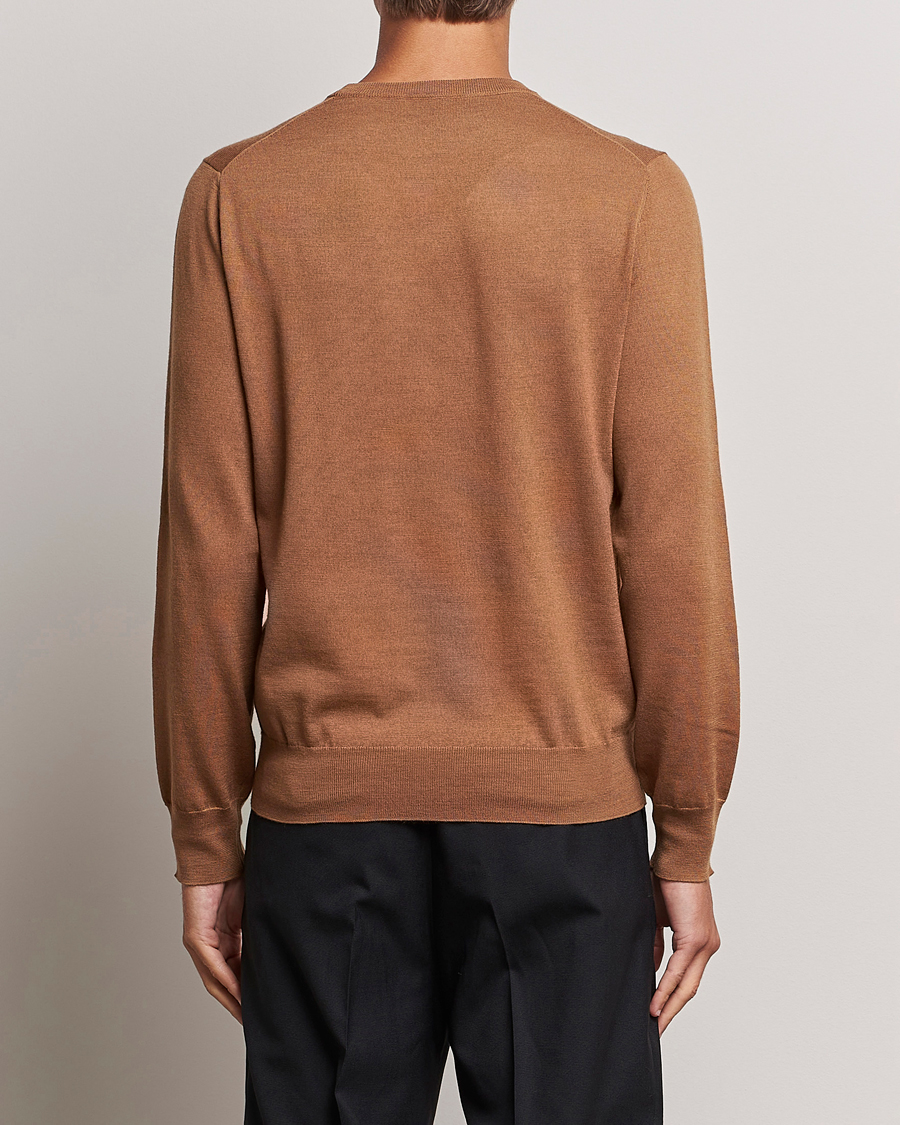 Herre | Gensere | Filippa K | Merino Round Neck Sweater Camel