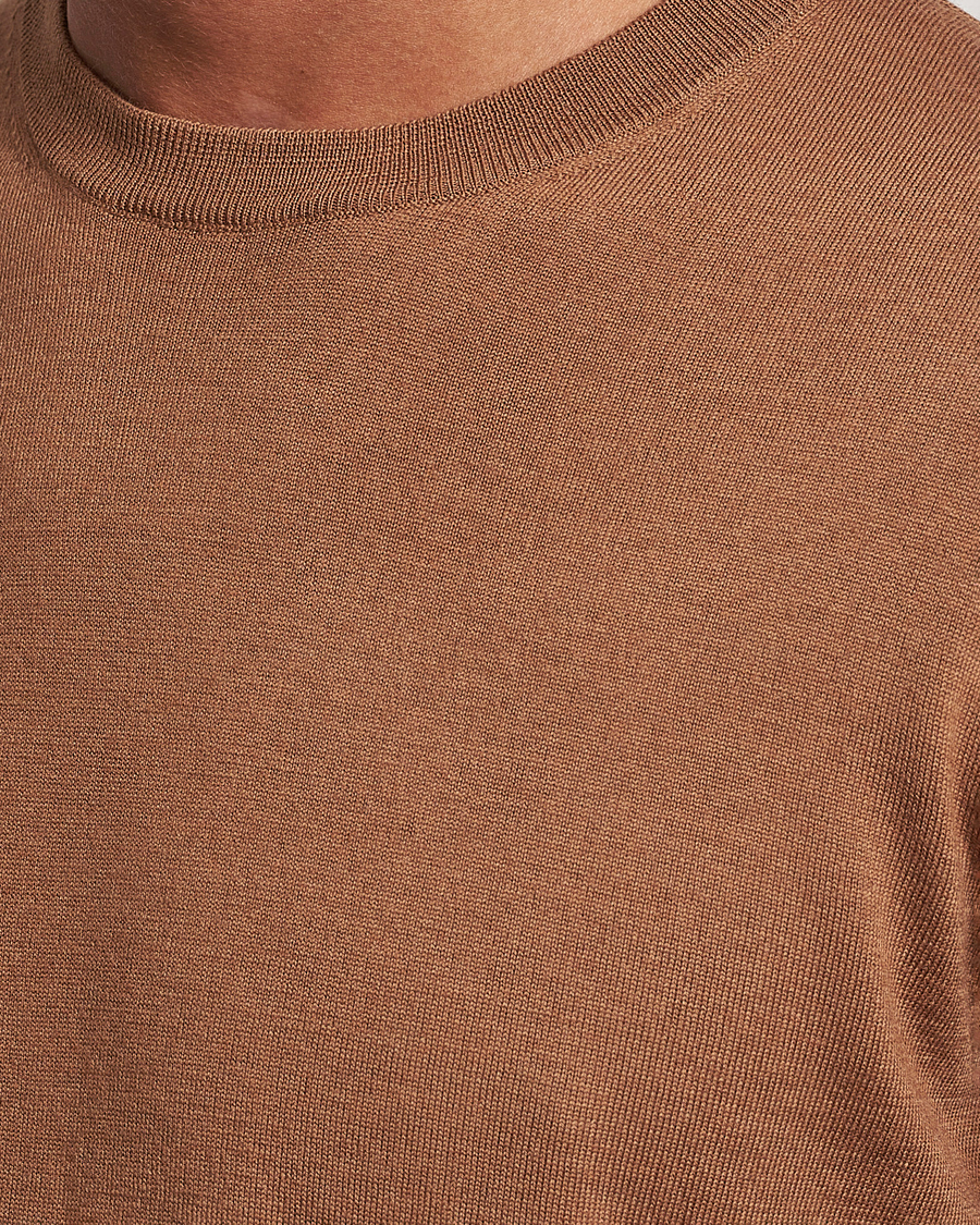 Herre | Gensere | Filippa K | Merino Round Neck Sweater Camel