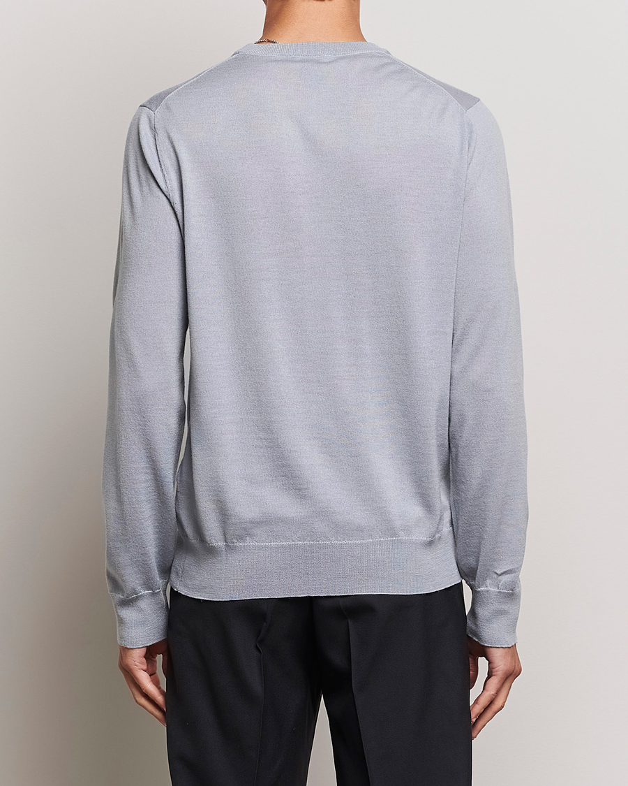 Herre | Gensere | Filippa K | Merino Round Neck Sweater Fog Blue