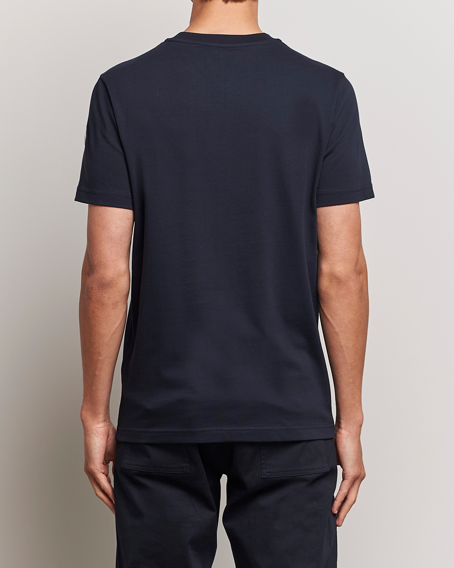 Herre | T-Shirts | Moncler | Embossed Logo T-Shirt Navy