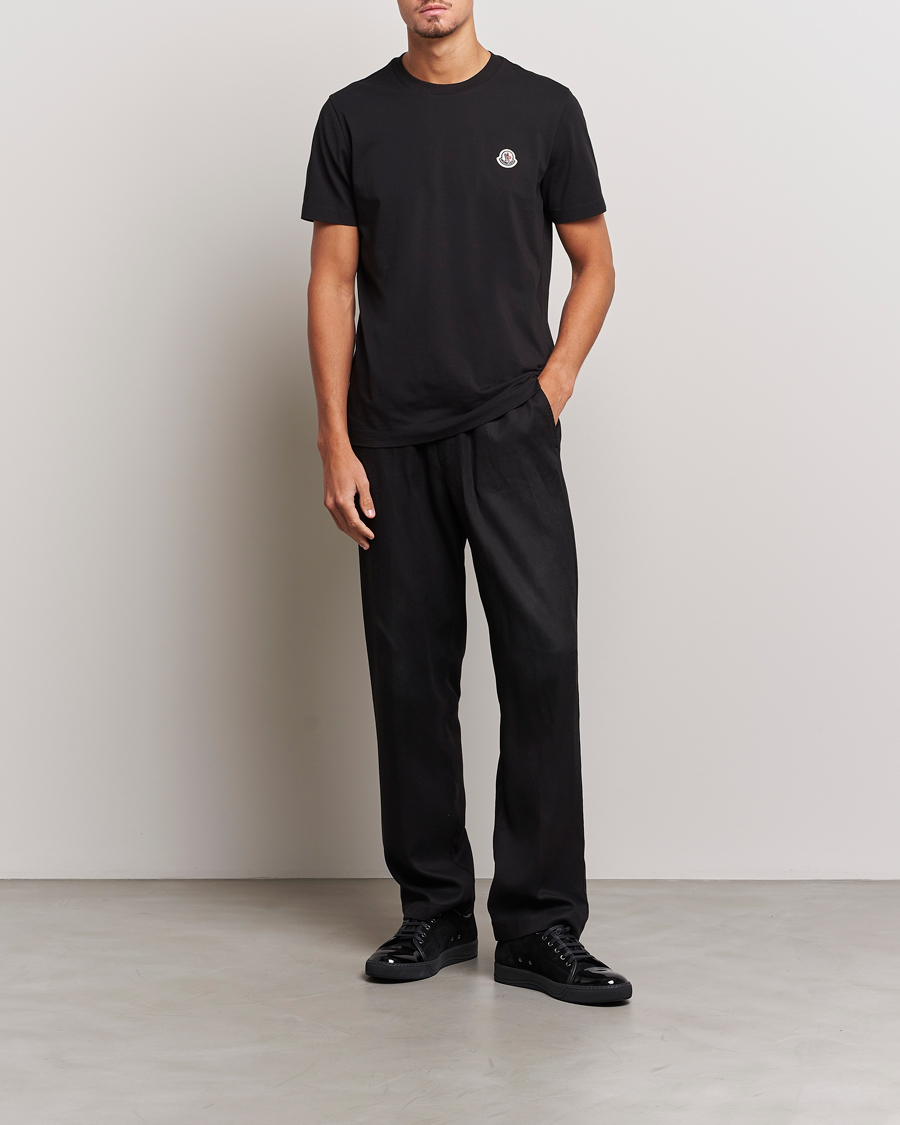 Herre | T-Shirts | Moncler | 3-Pack Logo T-Shirt Black/Grey/White