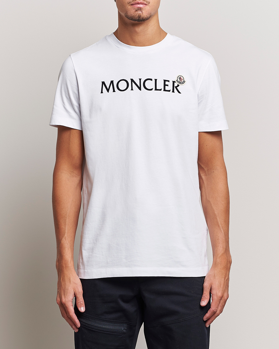 Herre |  | Moncler | Lettering Logo T-Shirt White