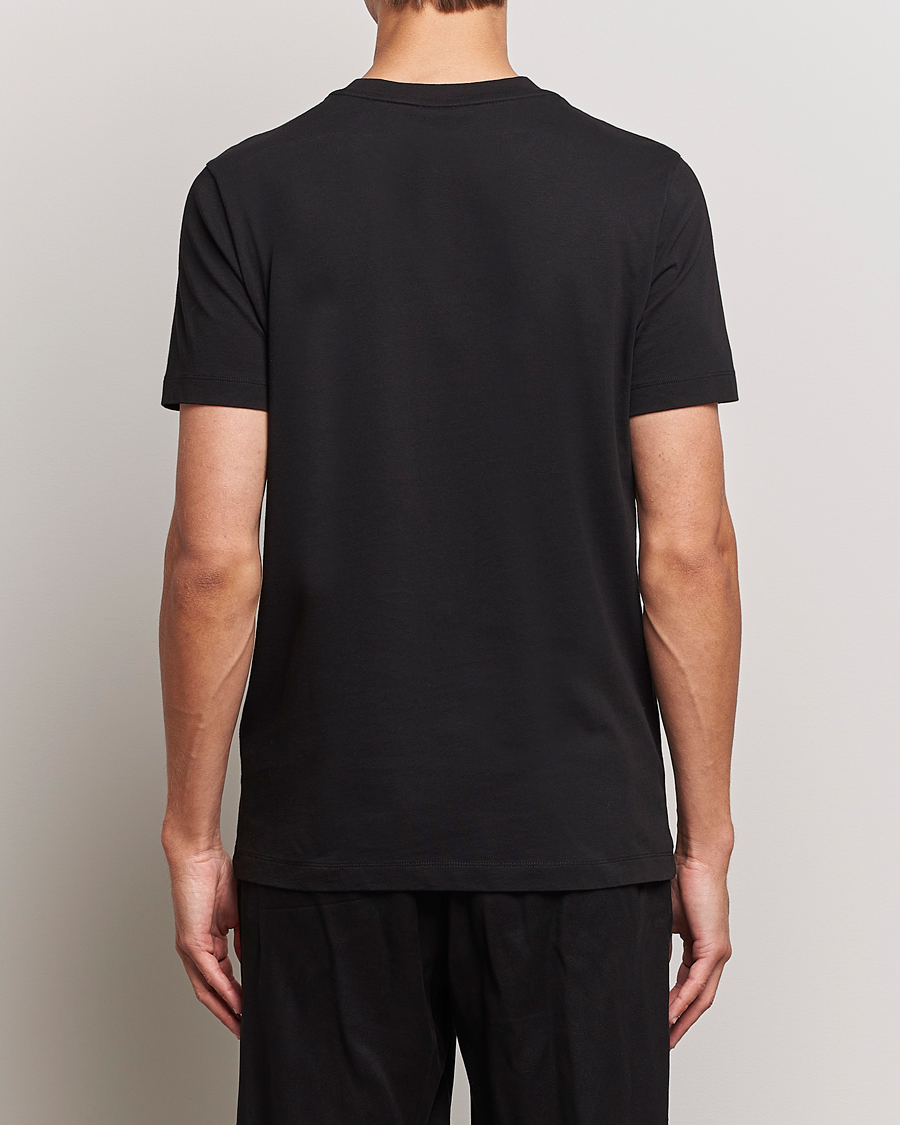 Herre | T-Shirts | Moncler | Lettering Logo T-Shirt Black