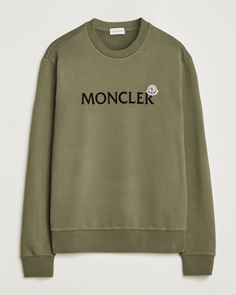 Herre | Gensere | Moncler | Lettering Logo Sweatshirt Olive