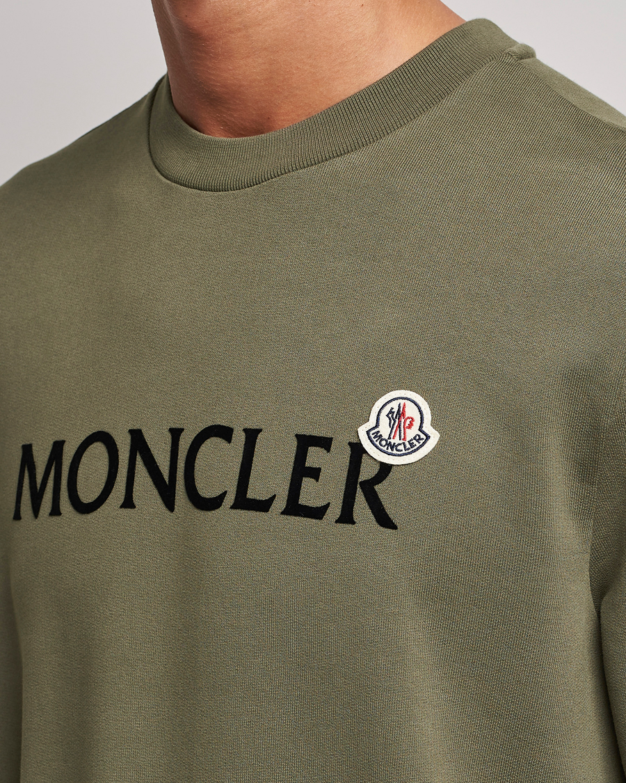 Herre | Gensere | Moncler | Lettering Logo Sweatshirt Olive