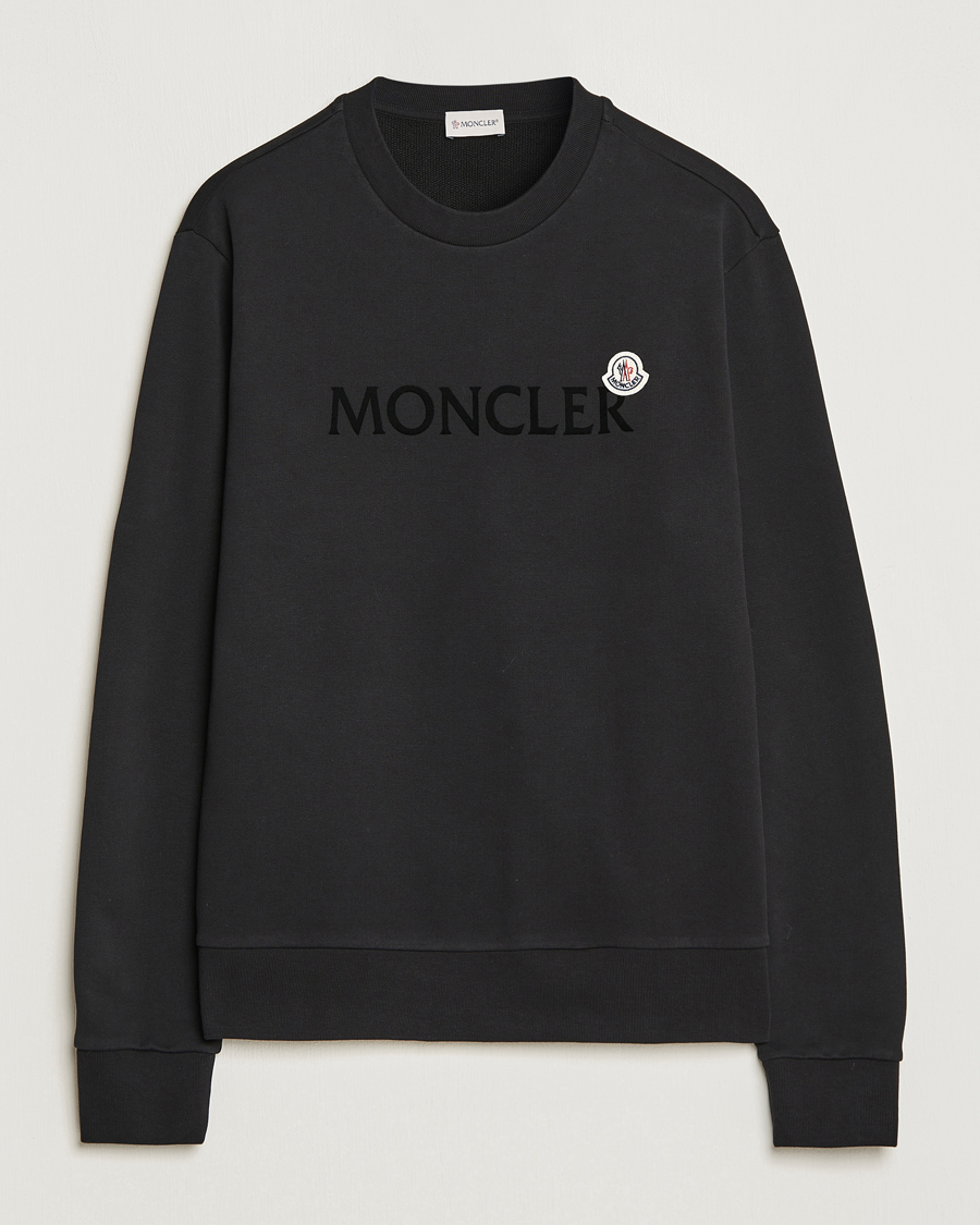 Herre |  | Moncler | Lettering Logo Sweatshirt Black