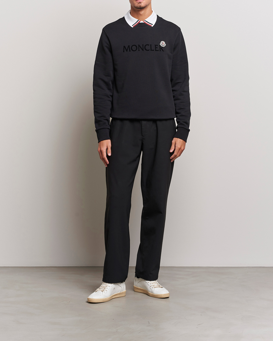Herre | Gensere | Moncler | Lettering Logo Sweatshirt Black