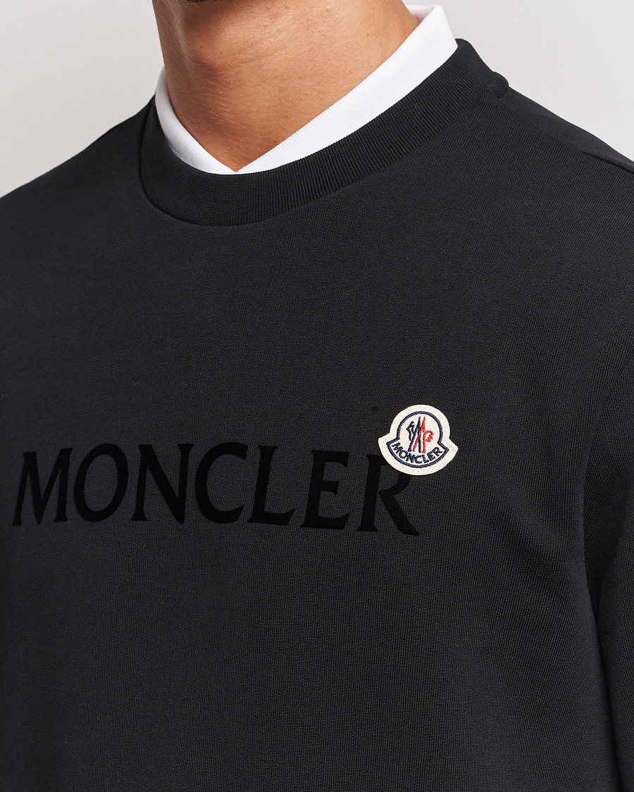 Herre | Gensere | Moncler | Lettering Logo Sweatshirt Black