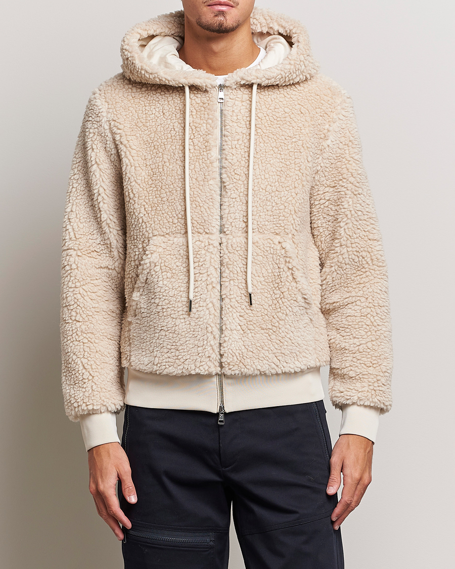 Herre | Gensere | Moncler | Hooded Zip Cardigan Off White