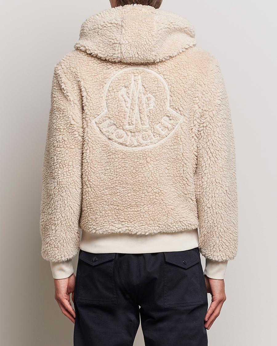 Herre | Gensere | Moncler | Hooded Zip Cardigan Off White