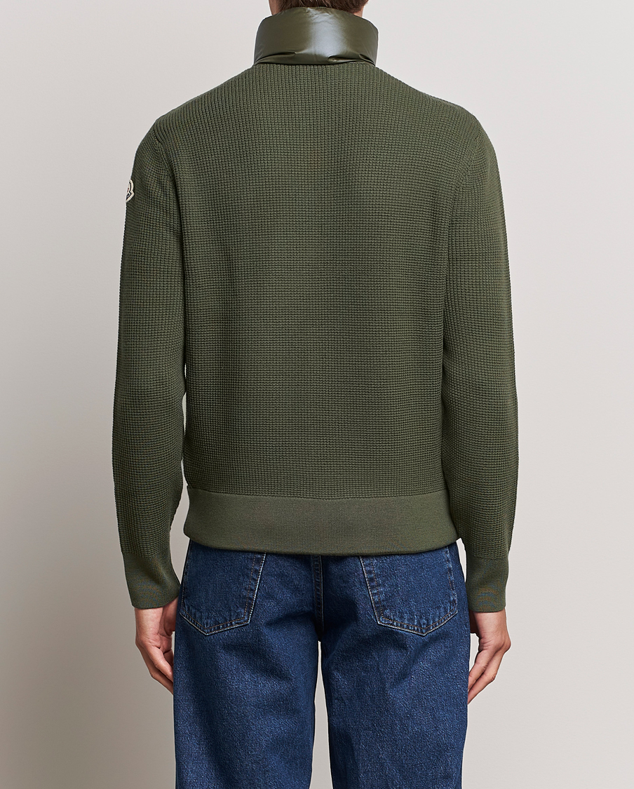 Herre | Gensere | Moncler | Hybrid Zip Cardigan Dark Green