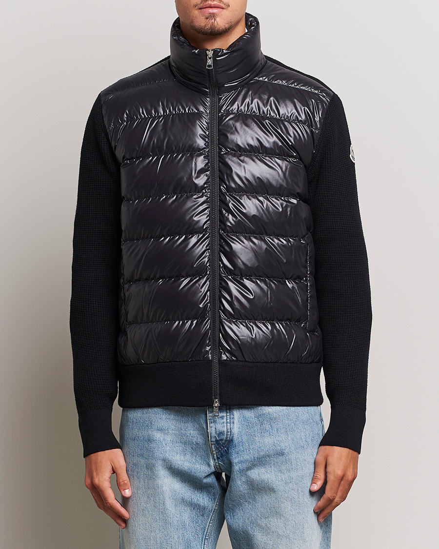 Herre | Klær | Moncler | Hybrid Zip Cardigan Black