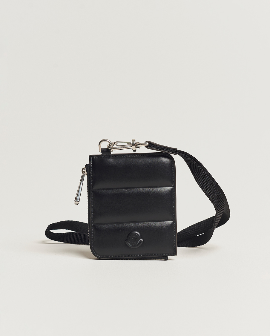 Herre | | Moncler | Strap Leather Wallet Black