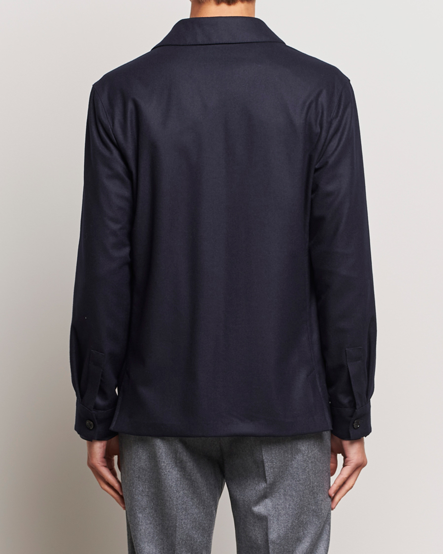Herre | Jakker | Zegna | Flannel Chore Jacket Navy