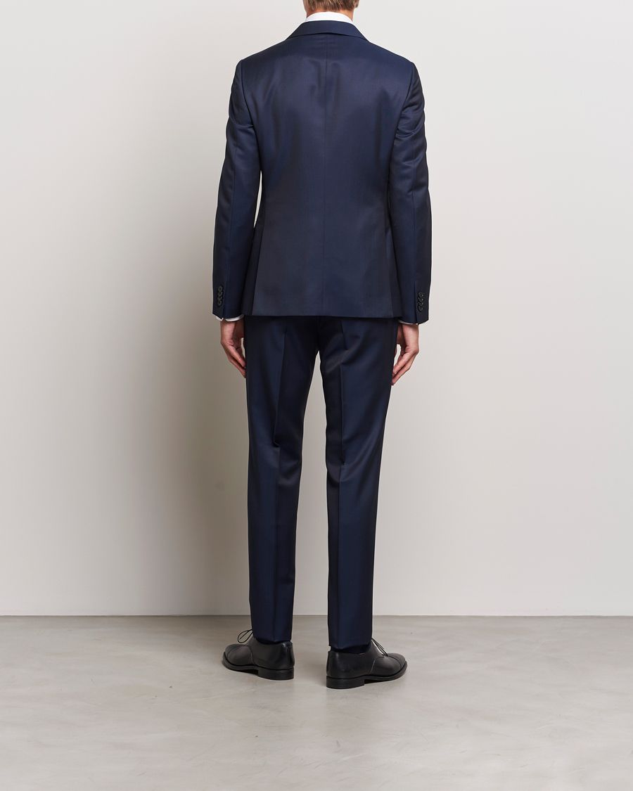 Herre | Dresser | Zegna | Tailored Wool Suit Dark Blue
