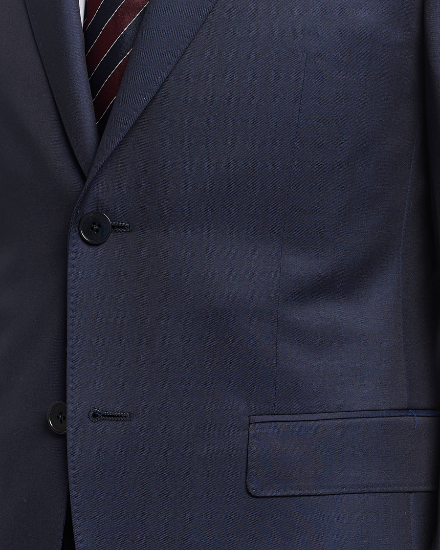 Herre | Dresser | Zegna | Tailored Wool Suit Dark Blue